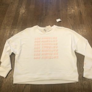 Fablectics Pullover  white/pink Size M